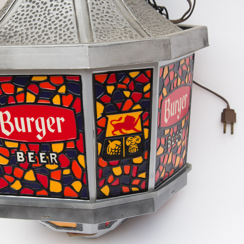 Vintage Burger Beer Sign Lamps and Decor