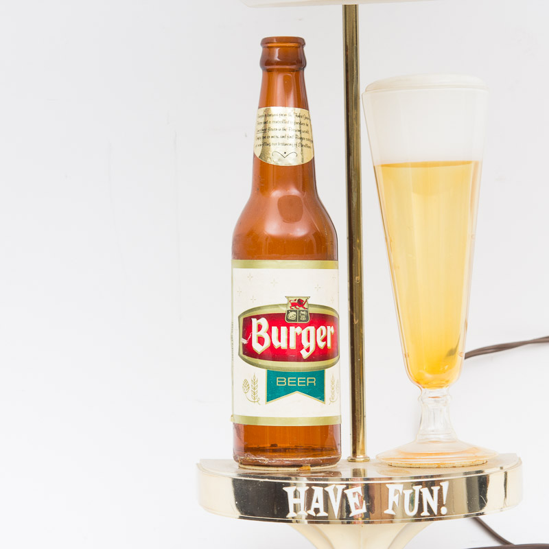 Vintage Burger Beer Sign Lamps and Decor