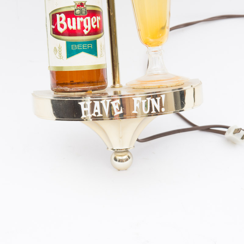 Vintage Burger Beer Sign Lamps and Decor