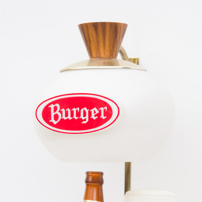 Vintage Burger Beer Sign Lamps and Decor