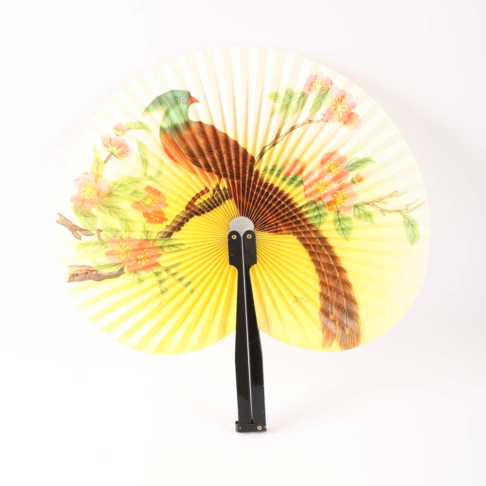 Group of Vintage Chinese Paper Folding Fans
