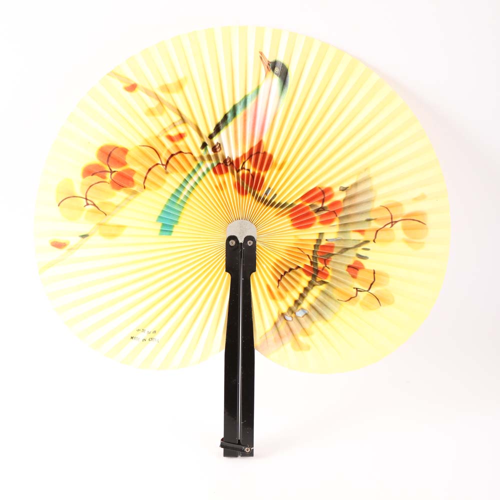 Group of Vintage Chinese Paper Folding Fans