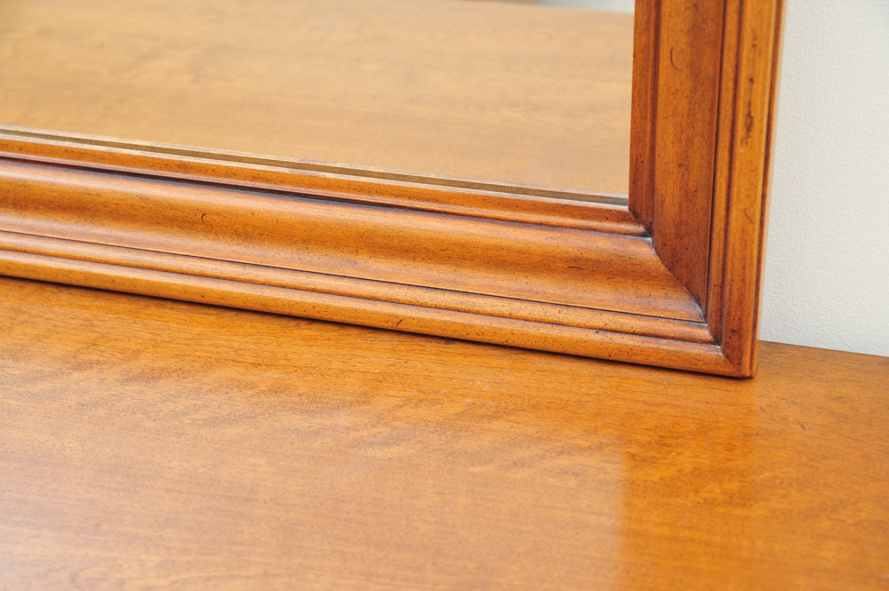 Ethan Allen Solid Maple and Birch Dresser with Mirror