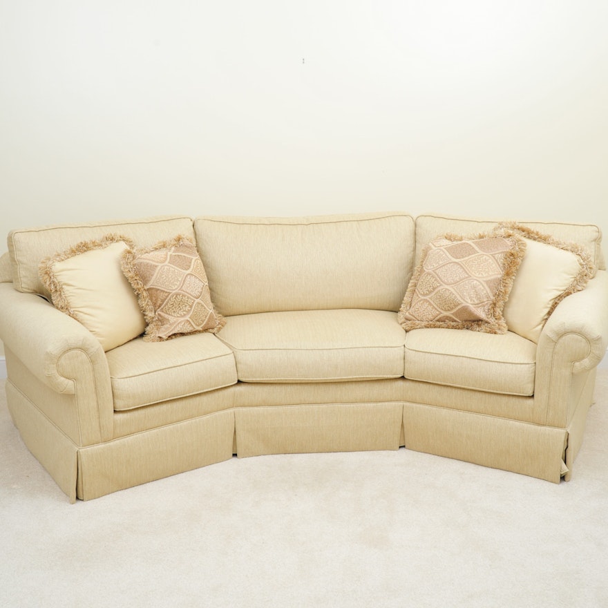 Havertys "Willow" Curved Sofa