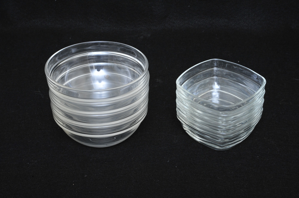 French Arcoroc Glassware and Bowls