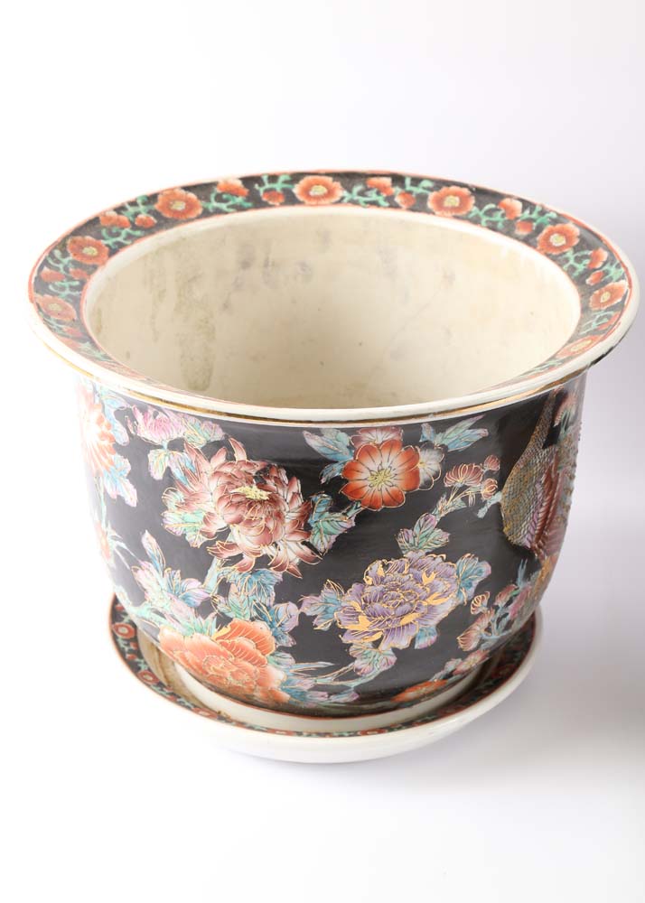 Pair of Chinese Ceramic Planters