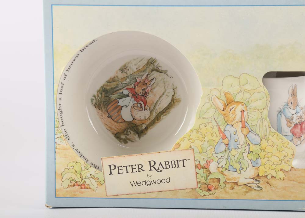 Two Place Settings of Wedgwood Peter Rabbit