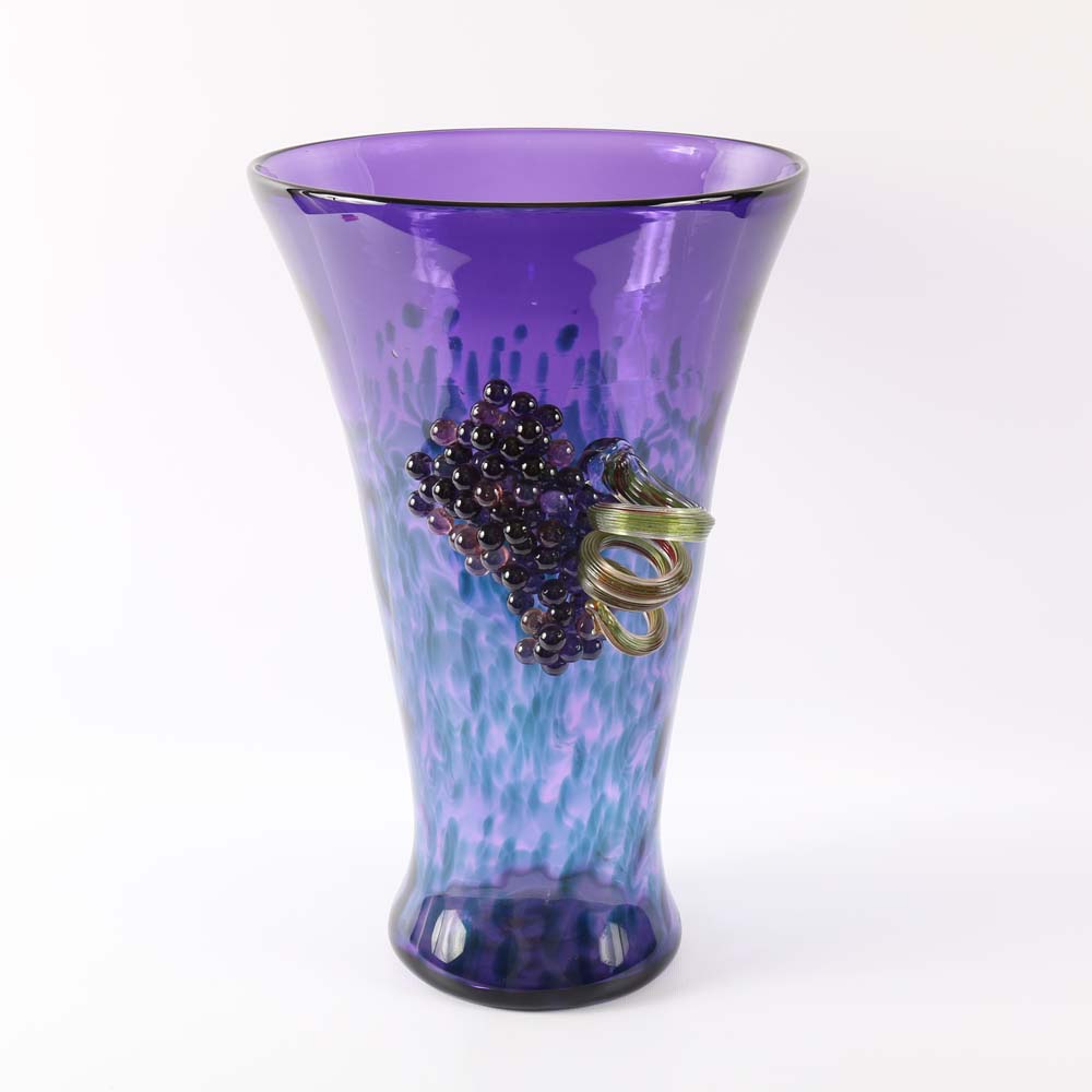 Large Art Glass Vase