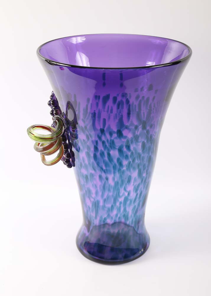 Large Art Glass Vase