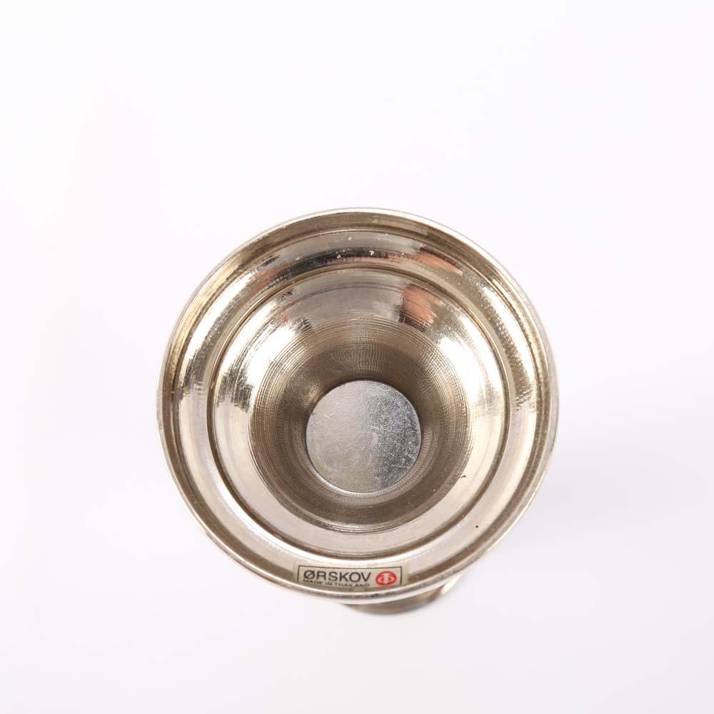 Three Pairs of Metal Candlesticks