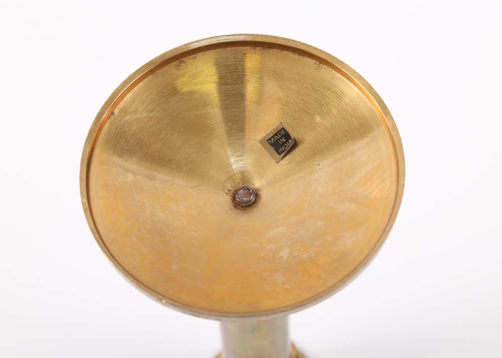 Three Pairs of Metal Candlesticks