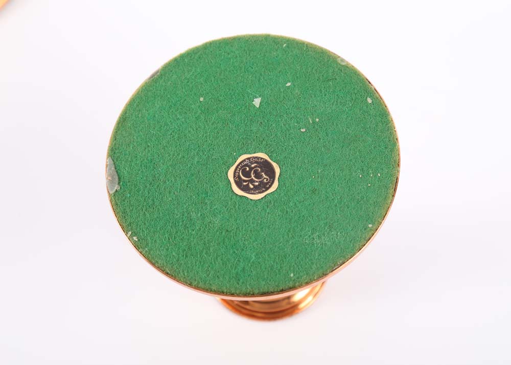 Three Pairs of Metal Candlesticks