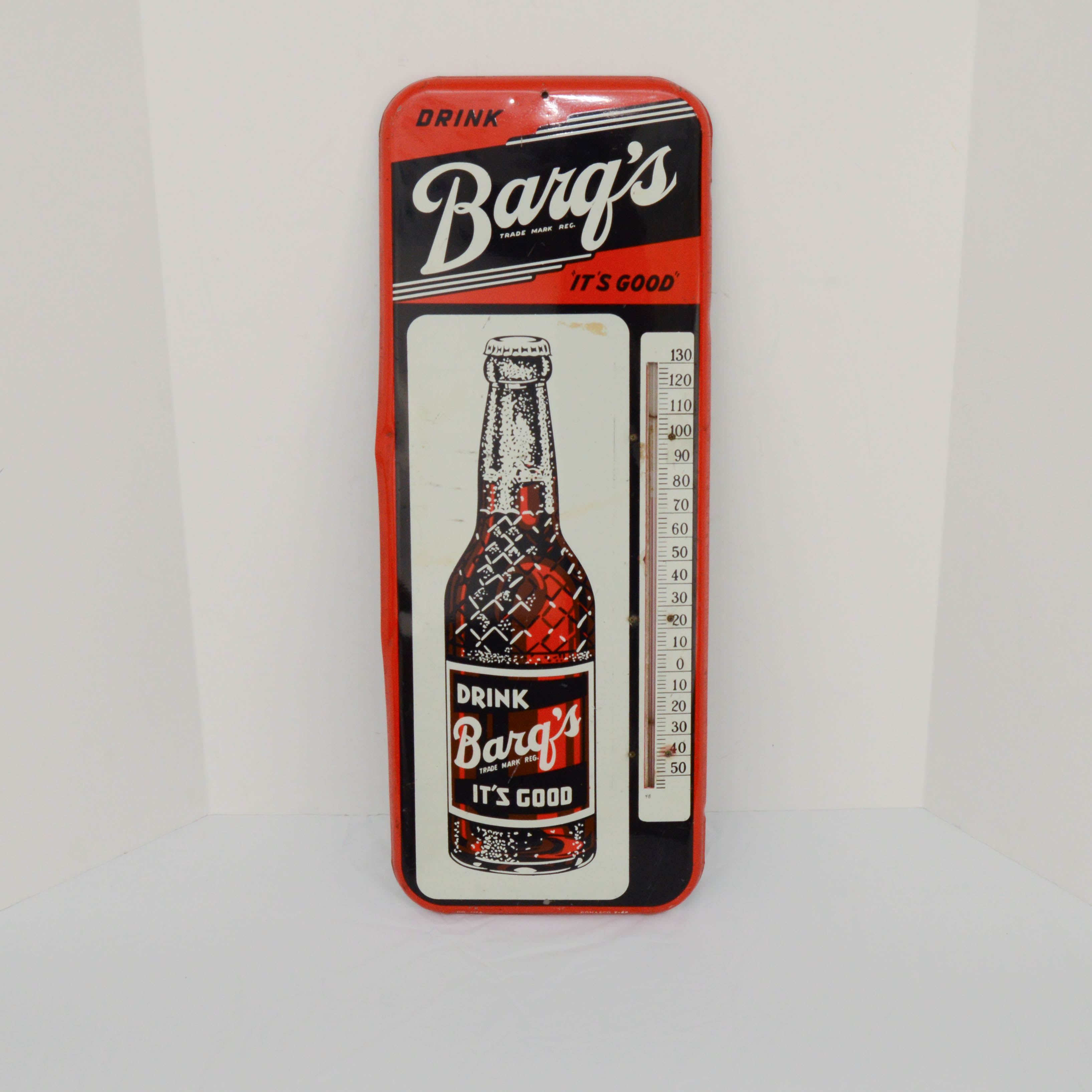 Vintage Barq's Root Beer Thermometer