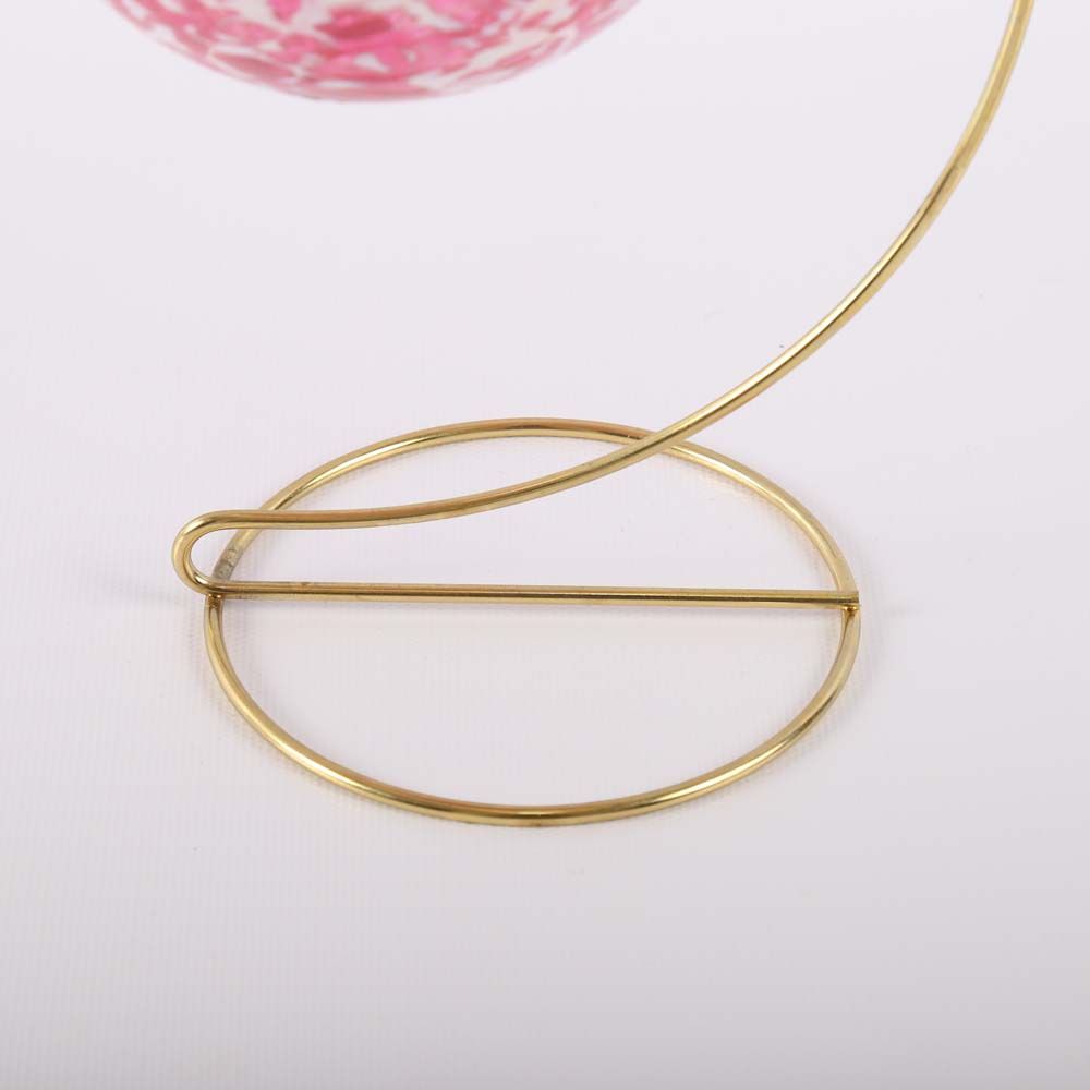 Pair of Handblown Christmas Ornaments on Stands