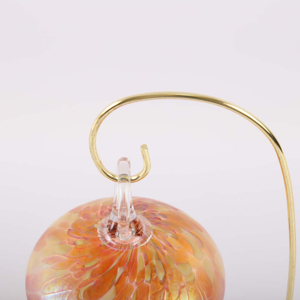 Pair of Handblown Christmas Ornaments on Stands