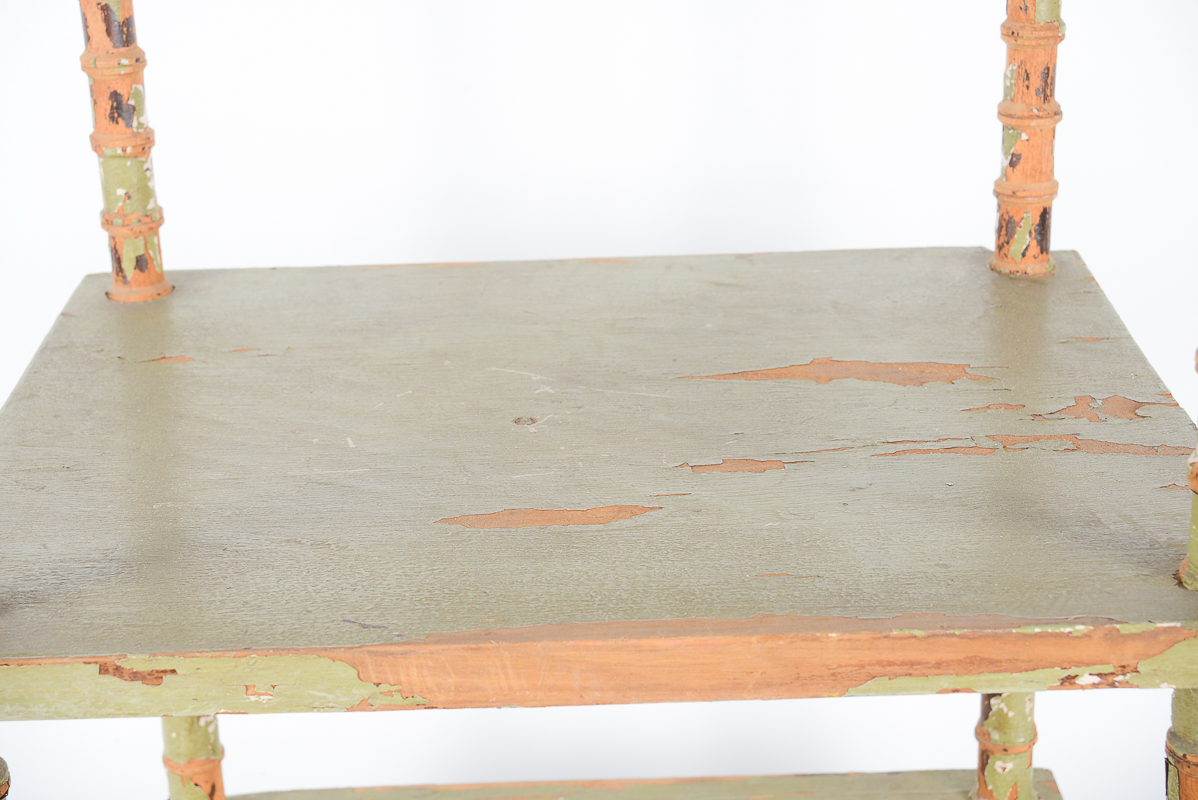 Antique Folk Art Spool Table