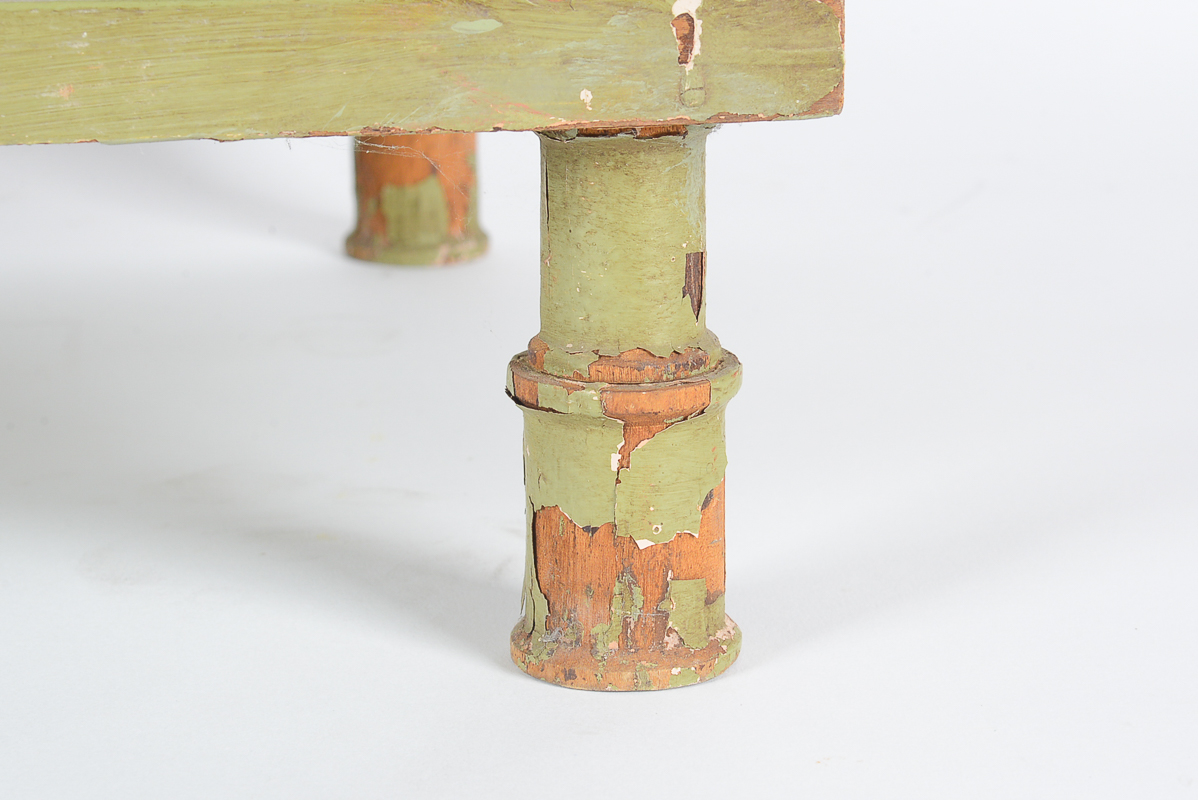 Antique Folk Art Spool Table