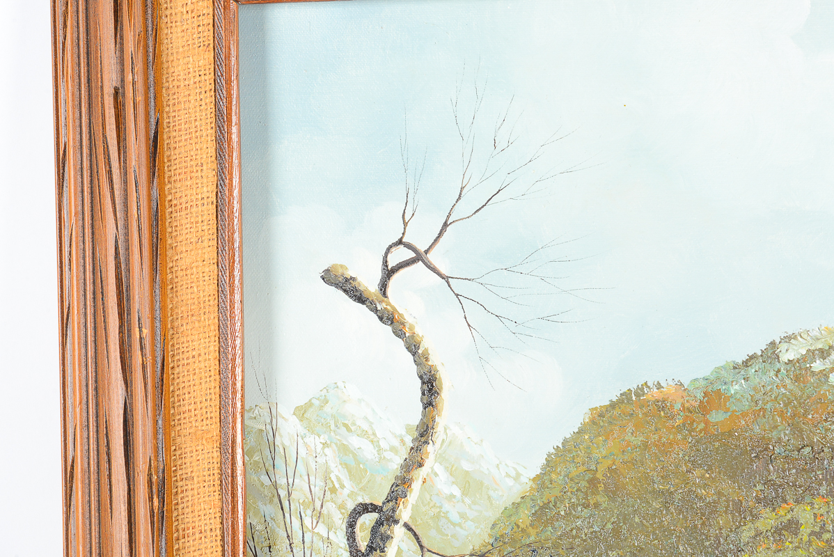 1970s Vintage Southwestern Oil Paintings by J. Mario