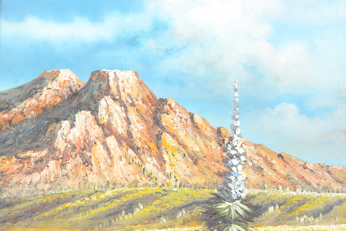 1970s Vintage Southwestern Oil Paintings by J. Mario