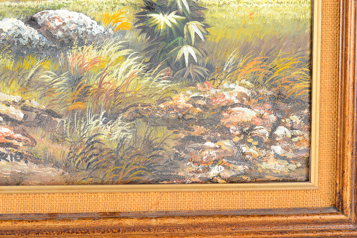 1970s Vintage Southwestern Oil Paintings by J. Mario