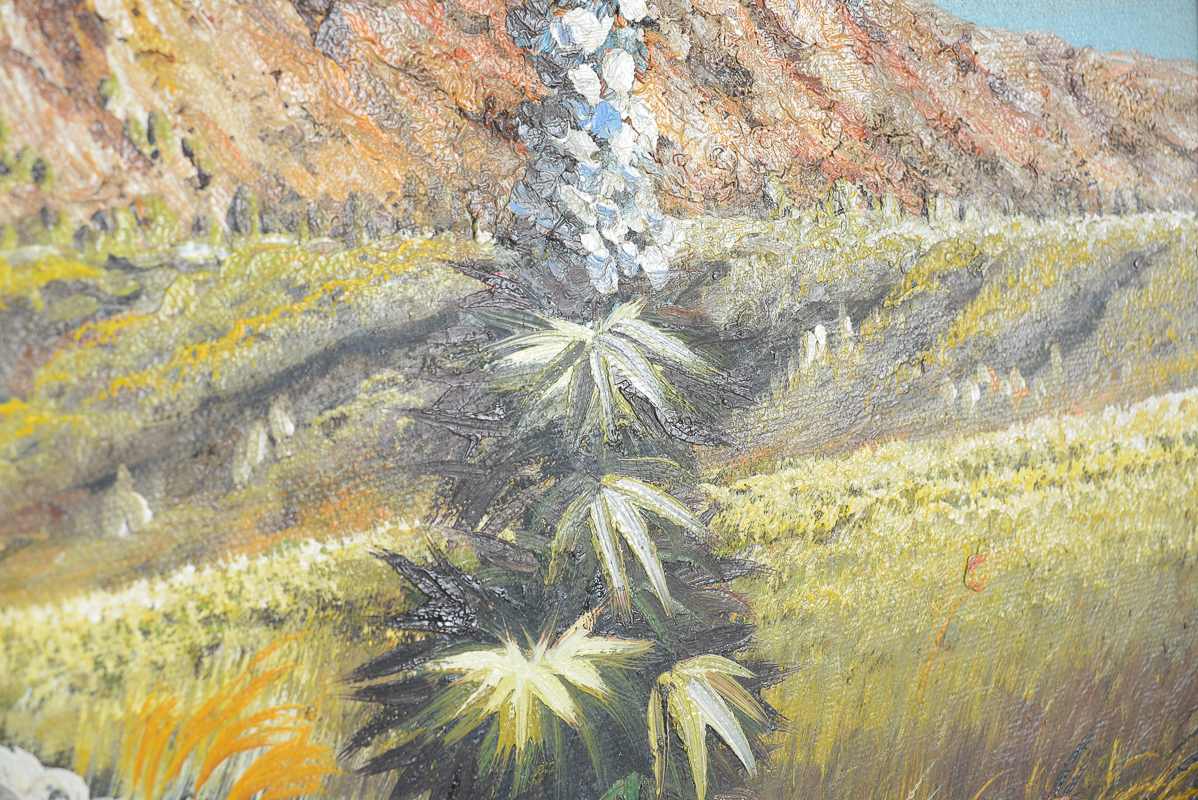 1970s Vintage Southwestern Oil Paintings by J. Mario