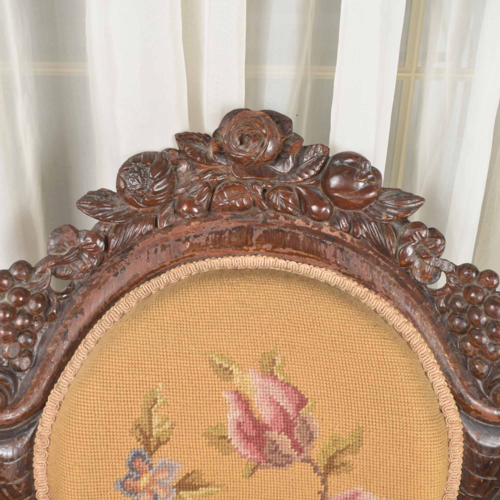 Victorian Rococo "Roselie" Rosewood Chair by John Henry Belter