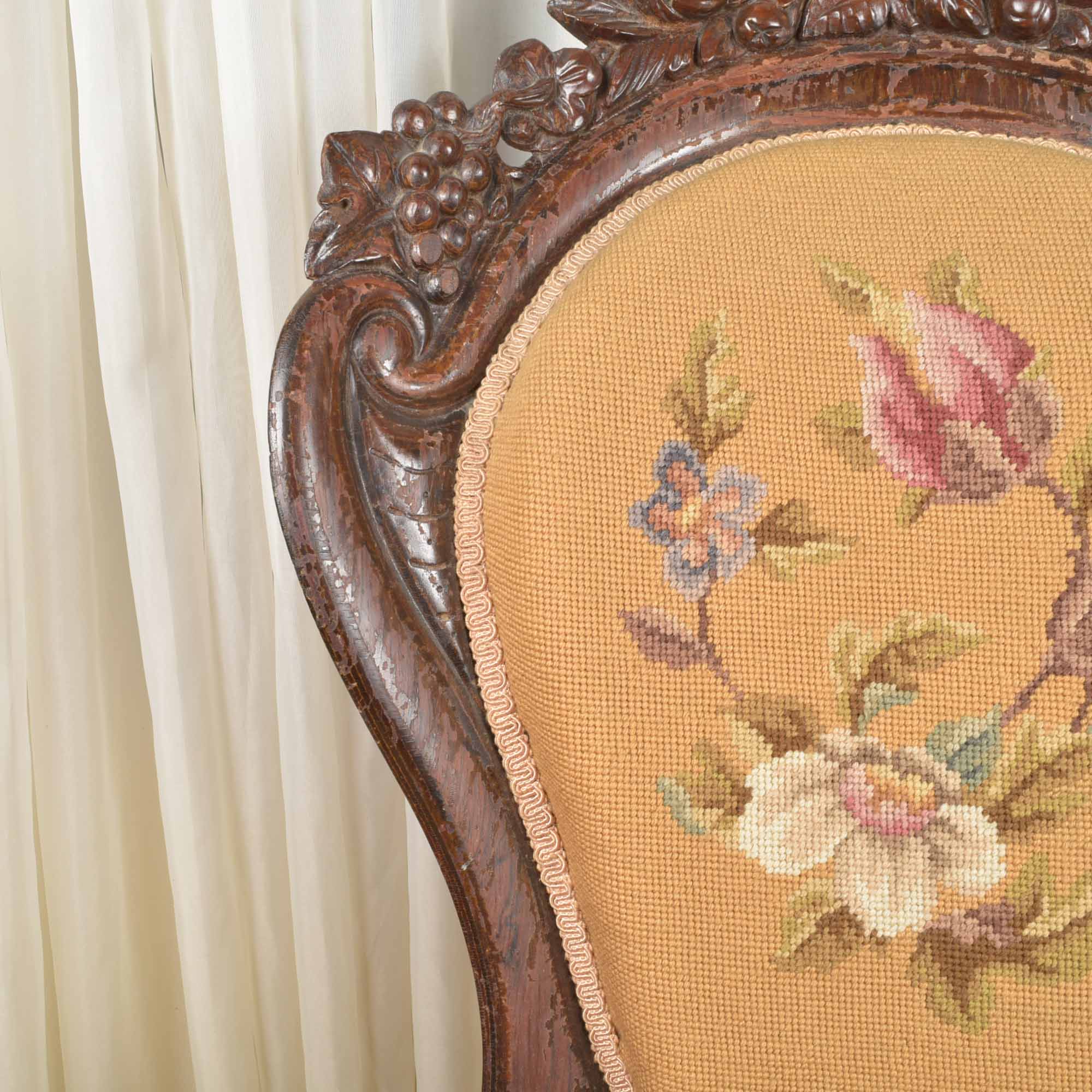 Victorian Rococo "Roselie" Rosewood Chair by John Henry Belter