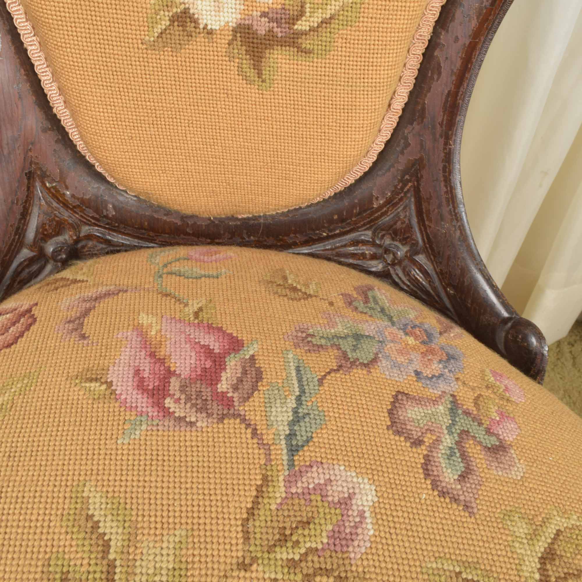 Victorian Rococo "Roselie" Rosewood Chair by John Henry Belter