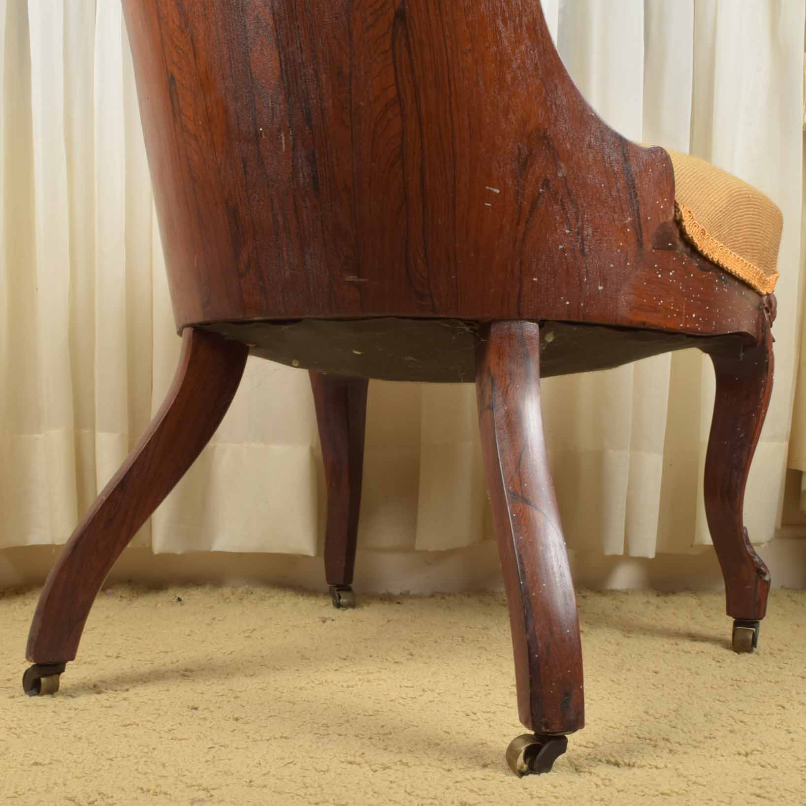 Victorian Rococo "Roselie" Rosewood Chair by John Henry Belter