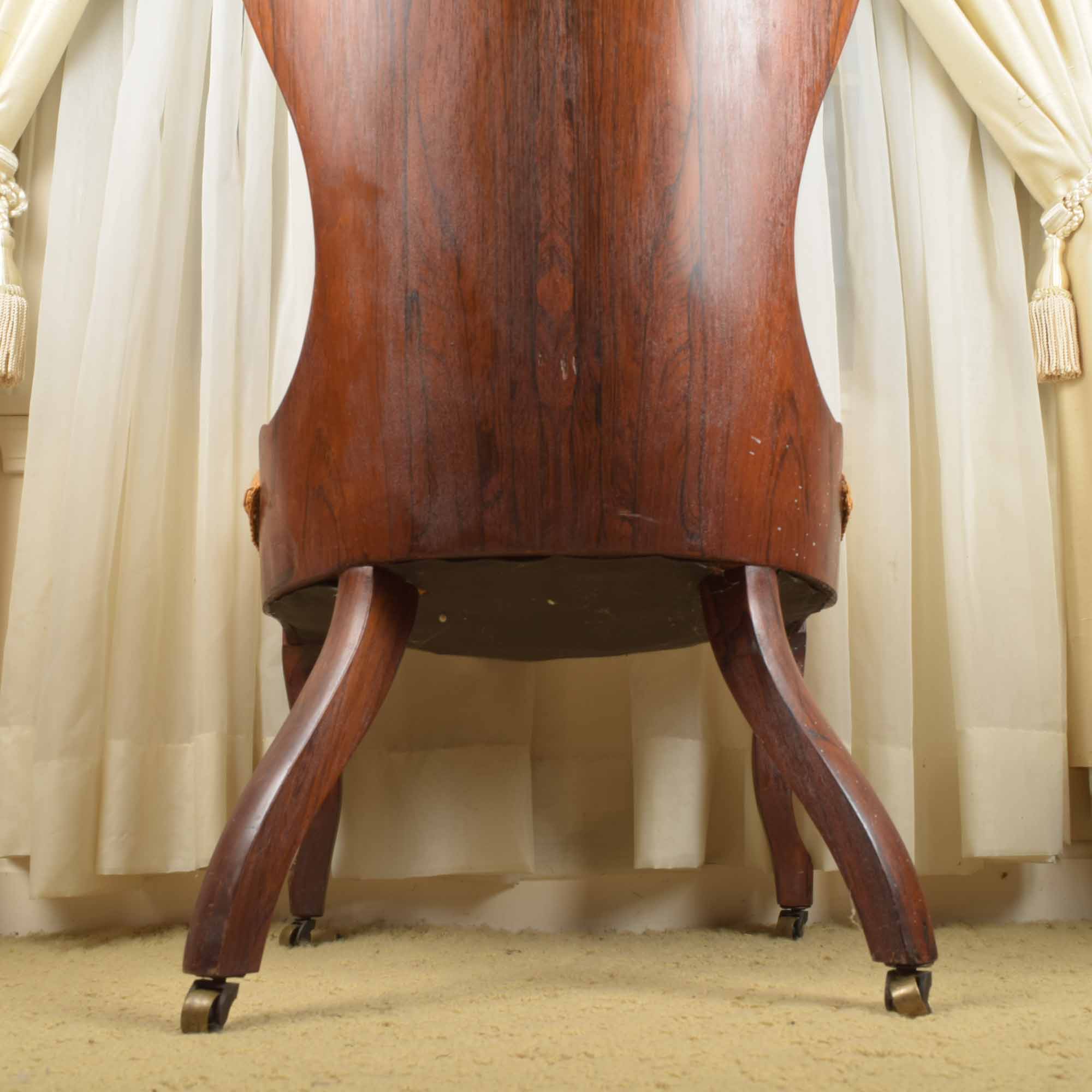 Victorian Rococo "Roselie" Rosewood Chair by John Henry Belter