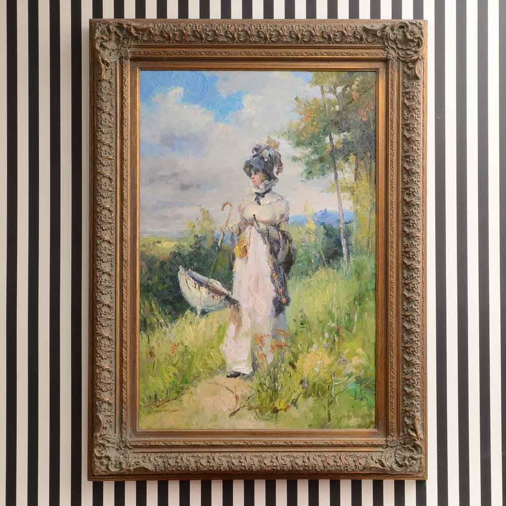 Original Oil on Canvas of Impressionistic portrait