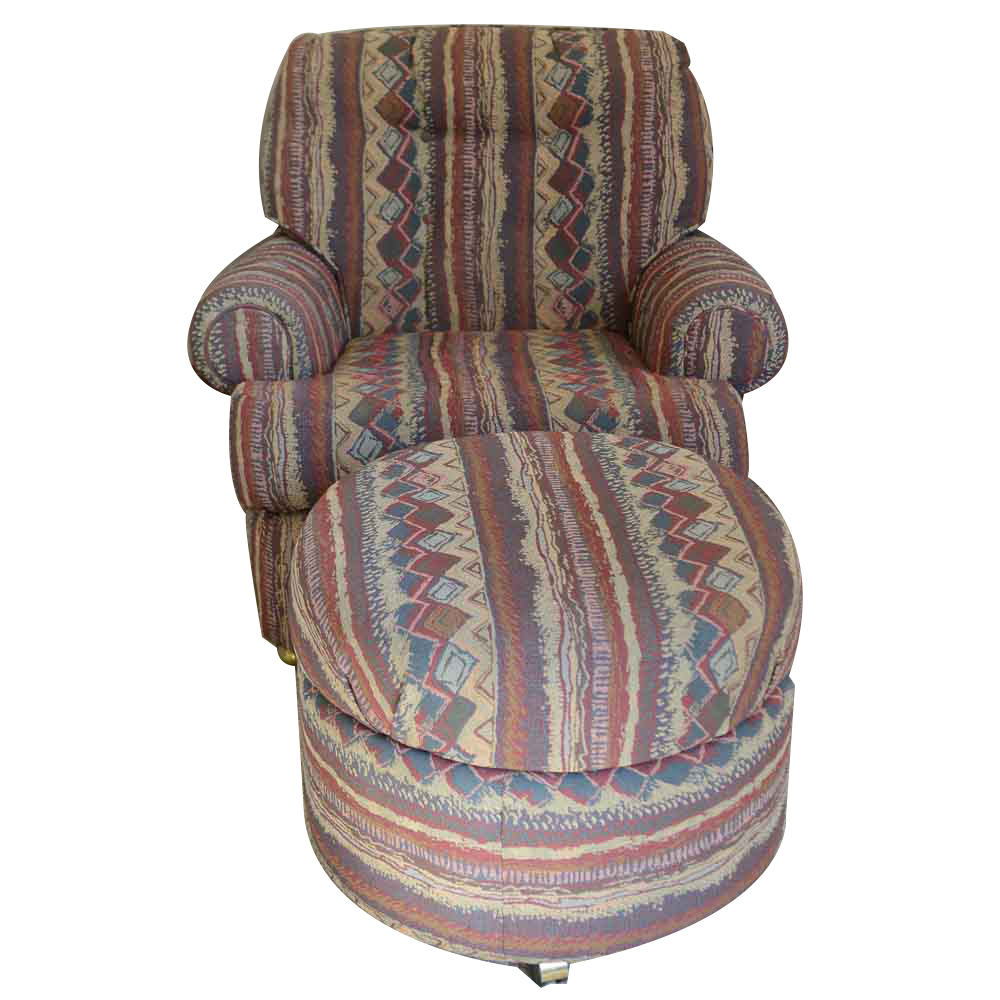 Arm Chair and Ottoman