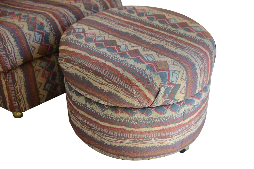 Arm Chair and Ottoman