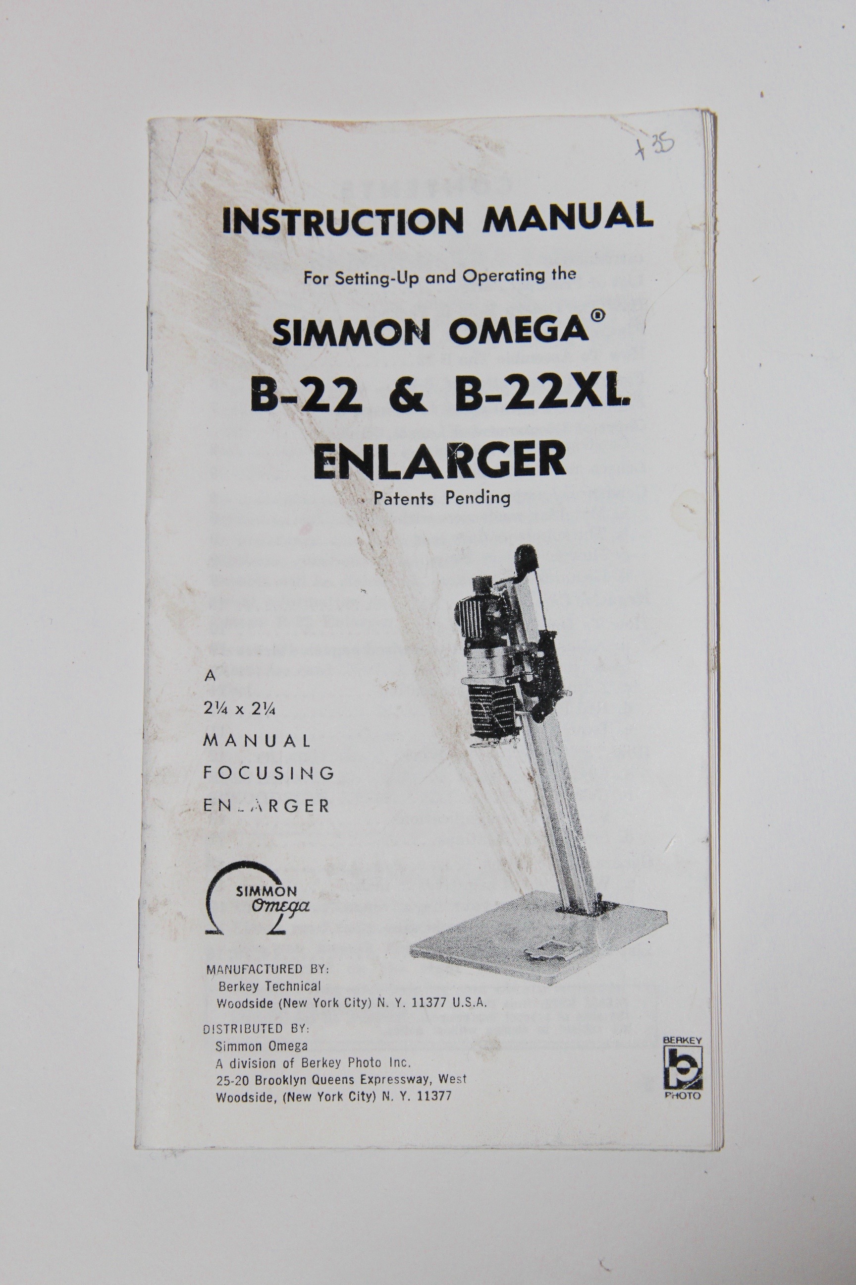 Simmon Omega B-22 Photo Enlarger