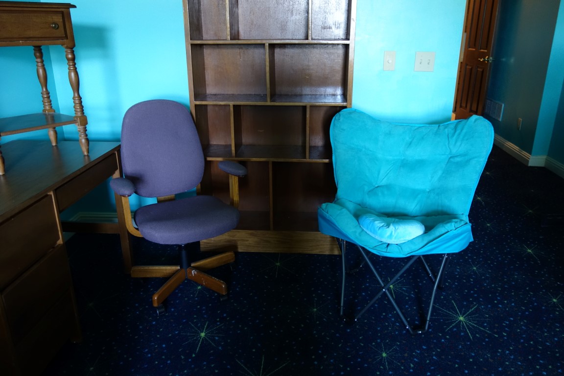 Bookcase, desk, side table and Other Pieces