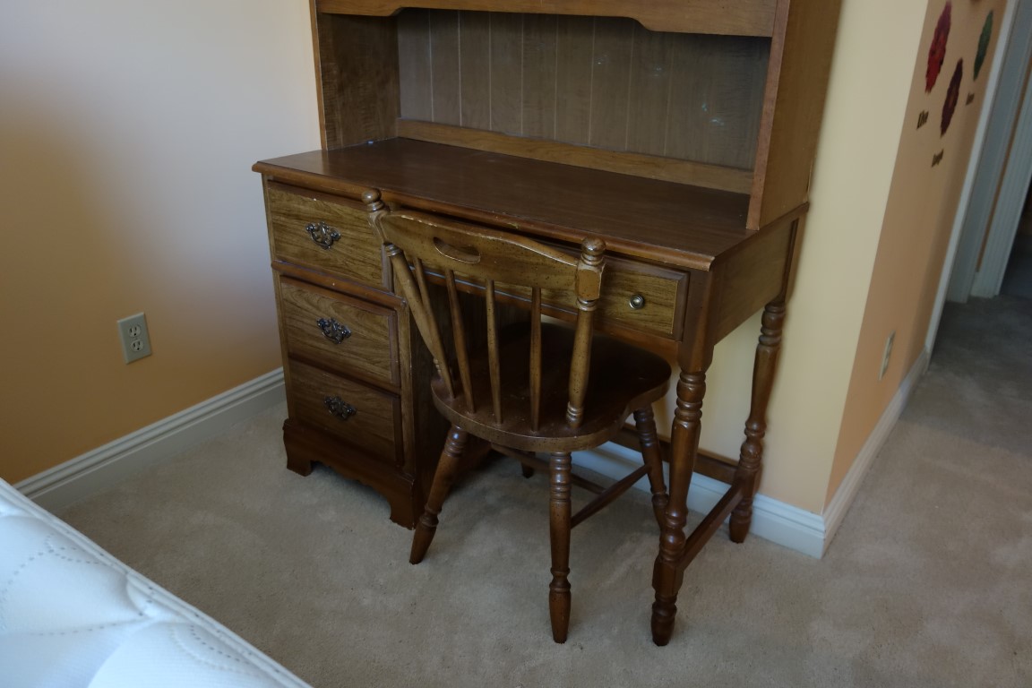 Student Desk, Bookshelf and Chair
