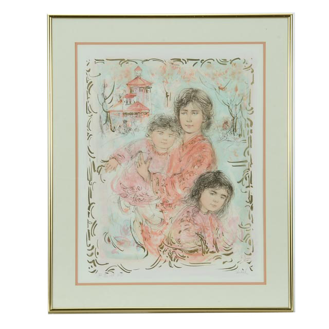 Edna Hibel Signed Limited Edition Lithograph