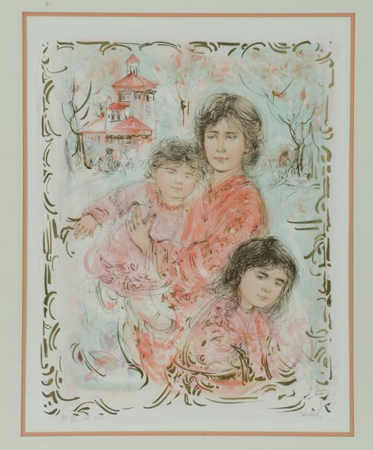 Edna Hibel Signed Limited Edition Lithograph