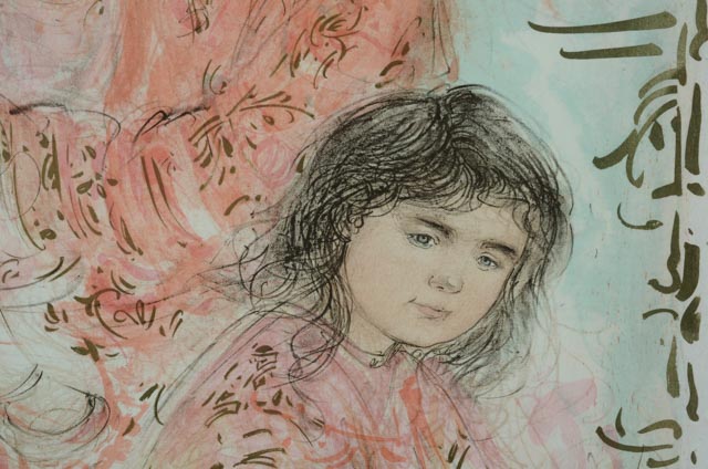 Edna Hibel Signed Limited Edition Lithograph