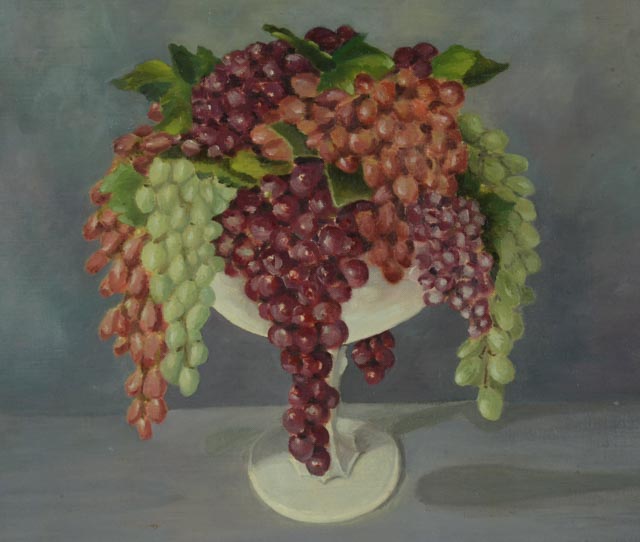 Elizabeth Albrecht Vintage Oil on Canvasboard Still Life