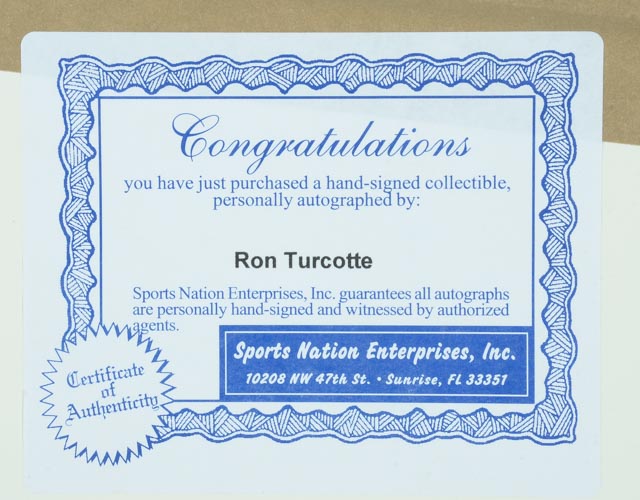 Ron Turcotte Autographed Photograph of Secretariat