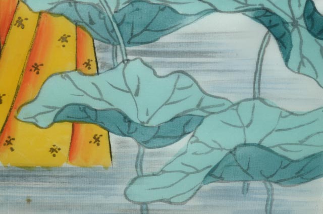 Chinese Watercolor Painting on Silk