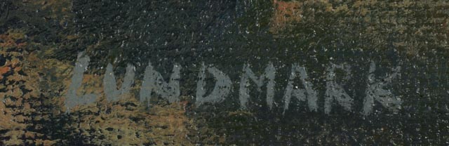 Leon Lundmark Original Oil on Board Seascape