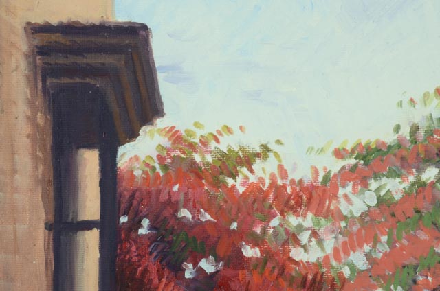 Garcia Espino Oil on Canvas "El Callejon de los Curas, Ciudad Colonial"