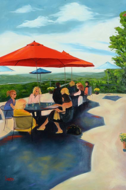 Dodie Loewe Original Oil on Canvas "The View"