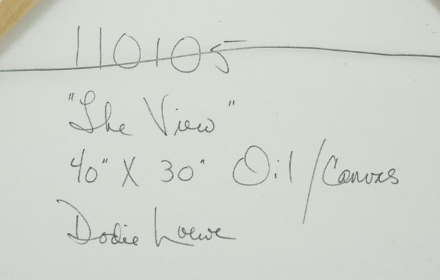 Dodie Loewe Original Oil on Canvas "The View"