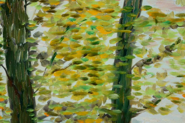 Hubert Collet Original Oil on Canvas "En Bouogne, France"