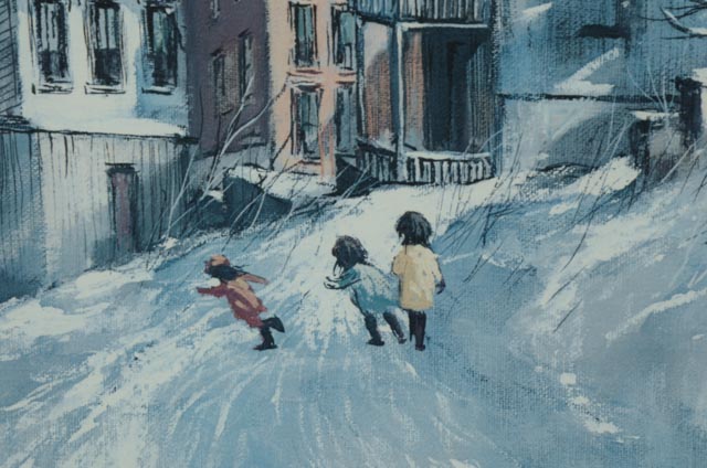 Robert Fabe Signed Offset Lithograph "December Day"