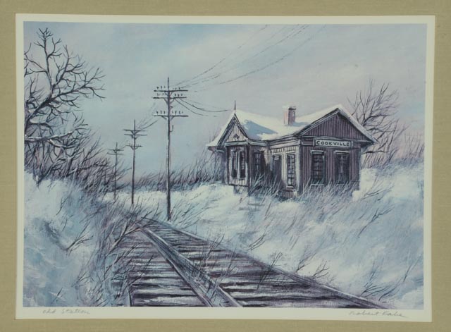 Robert Fabe Signed Offset Lithograph "Old Station"
