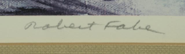 Robert Fabe Signed Offset Lithograph "Old Station"